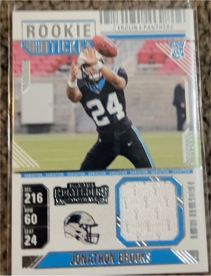 2024 Panini Contenders Rookie Ticket #216 Jonathon Brooks — front