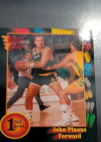 1992 Wild Card #60 John Pinone — front