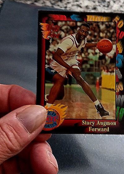 1991-92 Wild Card Red Hot Rookies #6 Stacy Augmon — front
