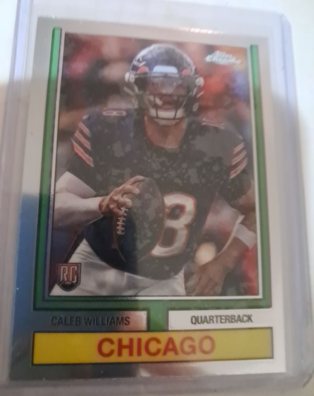 2024 Topps Chrome 1974 Topps Football #74TF-1 Caleb Williams — front