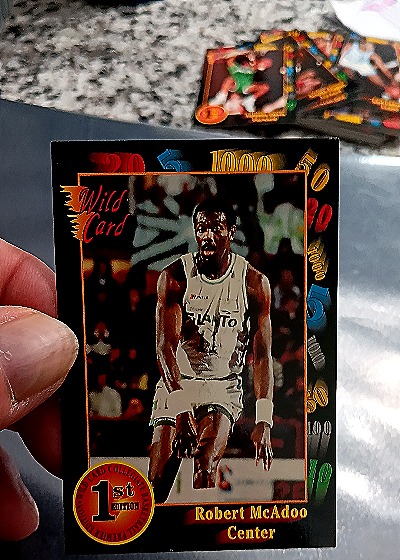 1992 Wild Card Collegiate #77 Robert McAdoo — front