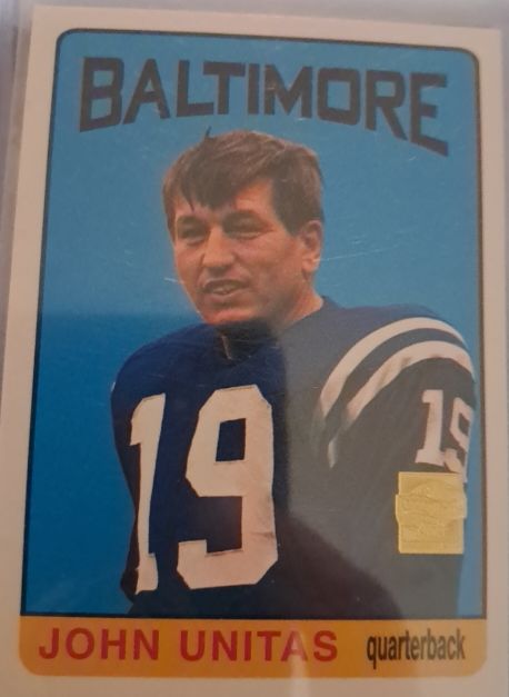 2000 Topps #R9 Johnny Unitas Reprints — front