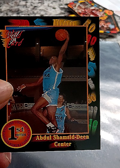1991 Wild Card Collegiate # Abdul Shamsid-Deen — front