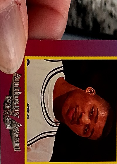 1992 Wild Card Collegiate 1st Edition Anthony Avent — back
