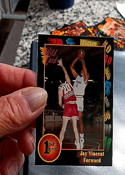 1991-92 Wild Card #70 Jay Vincent — front
