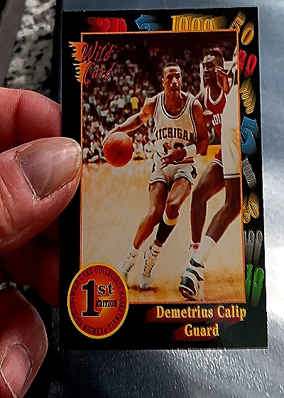 1992 Wild Card 1st Edition Demetrius Calip — front
