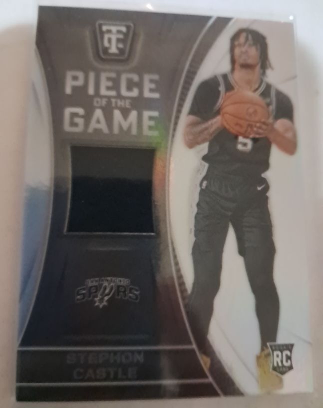 2024-25 Panini Totally Certified Piece of the Game #POG-SPC Stephon Castle — front