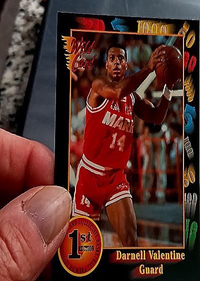 1991-92 Wild Card #90 Darnell Valentine — front
