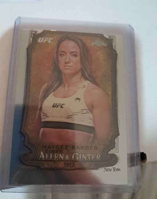 2025 Topps Chrome UFC #AAG-3 Maycee Barber Allen & Ginter — front
