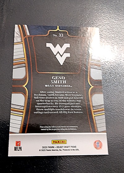 2023 Panini Select Draft Picks Concourse #33 Geno Smith — back