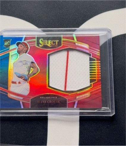 2022 Panini Select Horizontal Rookie Jumbo Swatch Tri-Color #18 Hans Crouse — front