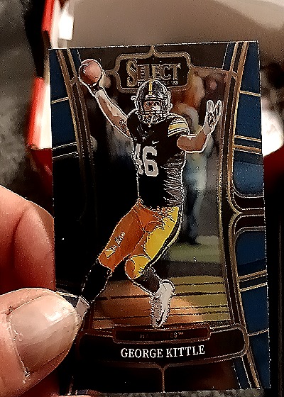 2023 Panini Select Draft Picks Lazer #73 George Kittle — front