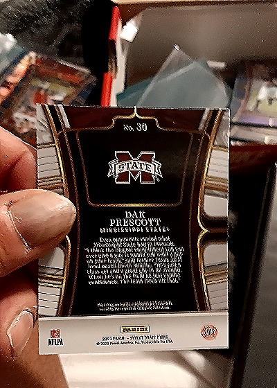 2023 Panini Select #30 Dak Prescott — back