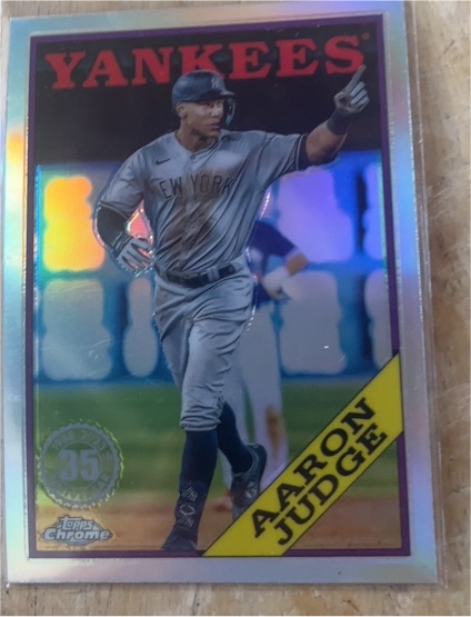2023 Topps Chrome #88BC-1 Aaron Judge 1988 Topps Baseball 35th Anniversary — front