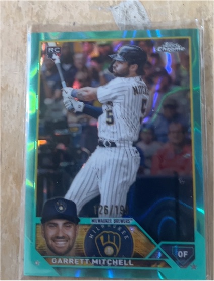 2023 Topps Chrome #110 Garrett Mitchell — front