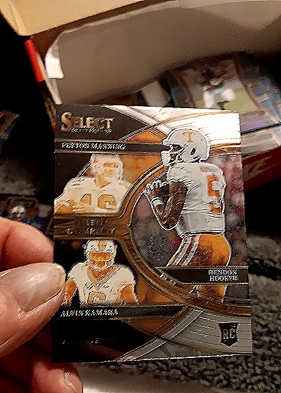 2023 Panini Select #SC-TE Hendon Hooker Peyton Manning Alvin Kamara — front