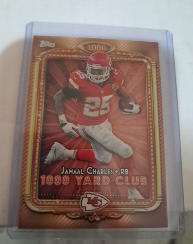 2013 Topps 1000 Yard Club #6 Jamaal Charles — front