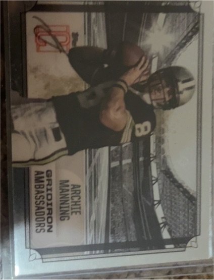 2024 Topps Signature Class #GA-21 Archie Manning Gridiron Ambassadors — front