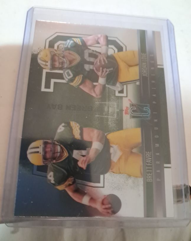 2024 Topps Signature Class #PP-5 Jordan Love / Brett Favre Paramount Pairings — front