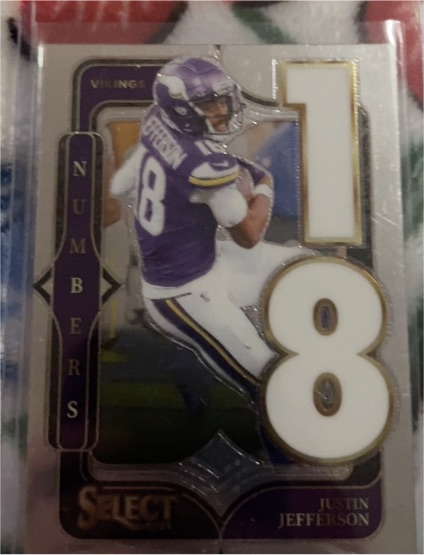 2024 Panini Select #1 Justin Jefferson Select Numbers — front