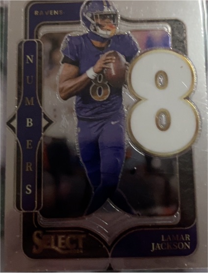 2024 Panini Select #11 Lamar Jackson Select Numbers — front