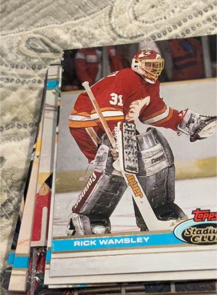 1991-92 Topps Stadium Club #294 Rick Wamsley — front