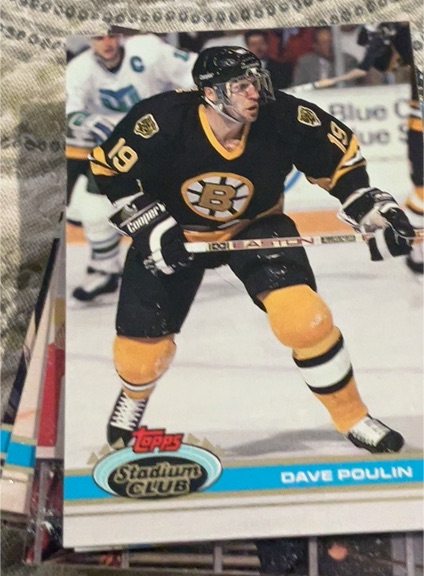 1991-92 Topps Stadium Club #253 Dave Poulin — front