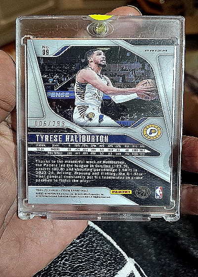 2024-25 Panini Prizm #99 Tyrese Haliburton — back