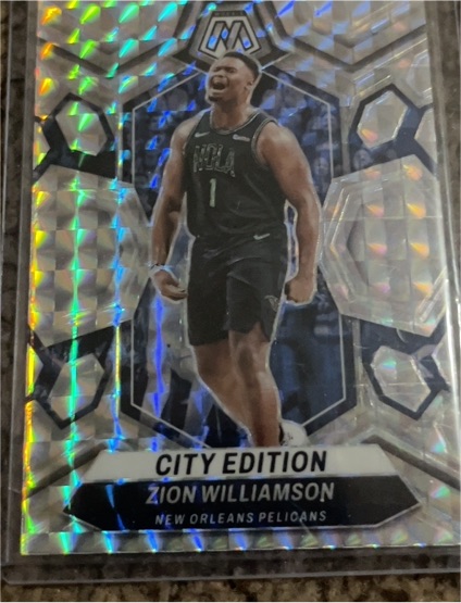 2023-24 Panini Mosaic #271 Zion Williamson City Edition — front