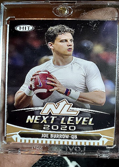 2020 Sage Hit Next Level #47 Joe Burrow — front