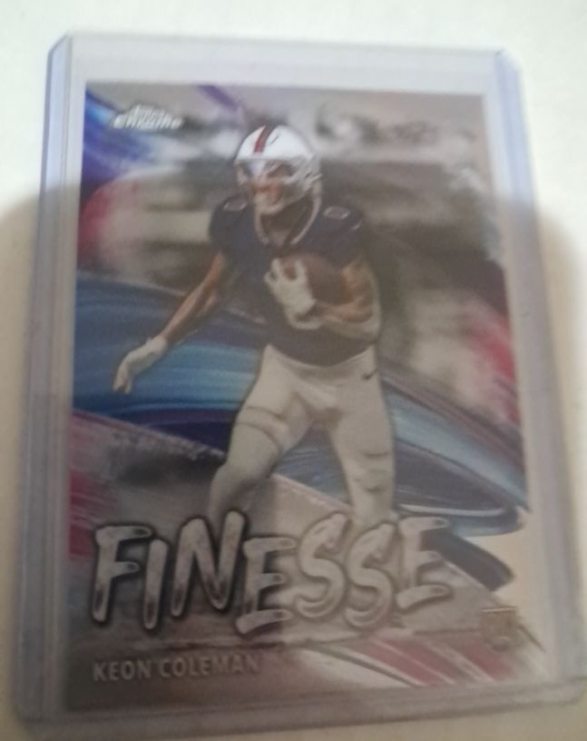 2024 Topps Chrome #F-18 Keon Coleman Finesse — front