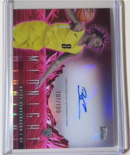2023-24 Topps Midnight #RHS-BS Brice Sensabaugh Rookie Horizon Signatures Auto — front