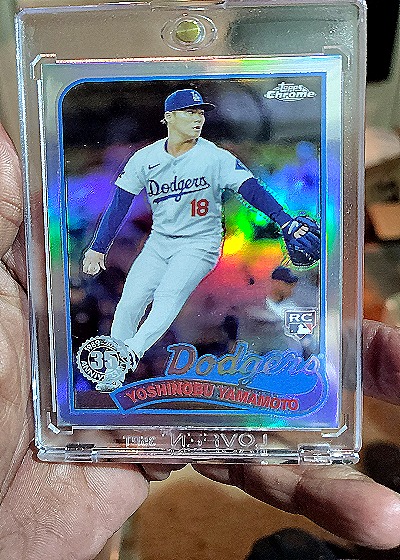 2023 Topps Chrome #RC Yoshinobu Yamamoto — back