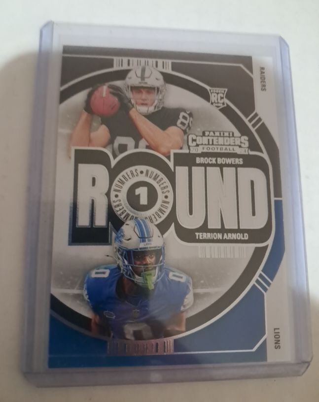 2024 Panini Contenders #23 Brock Bowers, Terrion Arnold — front