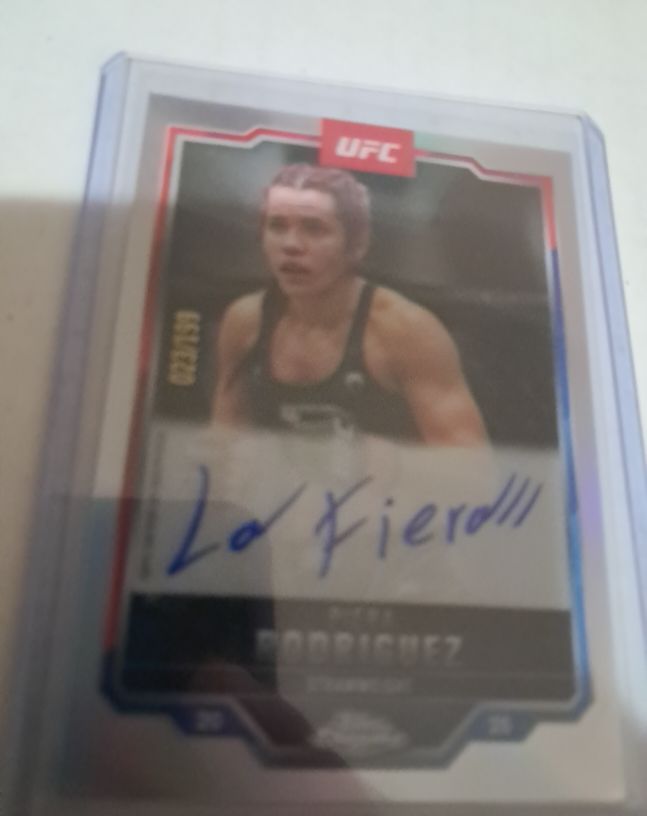 2025 Topps Chrome UFC #CVA-PR Piera Rodriguez Chrome Veteran Signature Auto — front