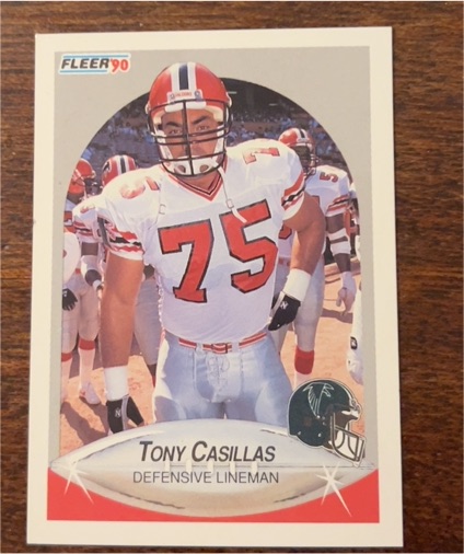 1990 Fleer #372 Tony Casillas — front