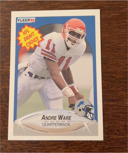 1990 Fleer #103 Andre Ware — front
