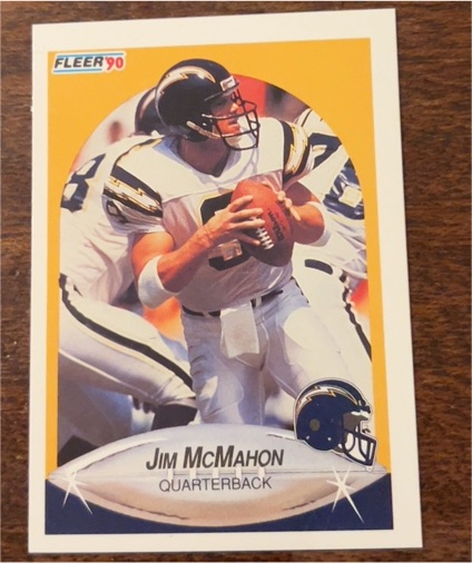 1990 Fleer #310 Jim McMahon — front