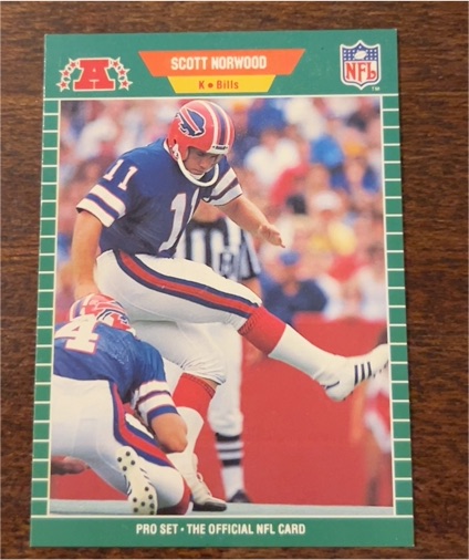 1989 Pro Set #25 Scott Norwood — front