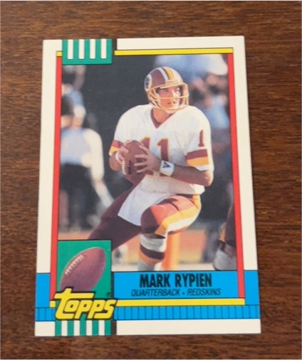 1990 Topps #133 Mark Rypien Washington Redskins — front