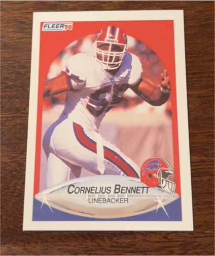 1990 Fleer #111 Cornelius Bennett — front