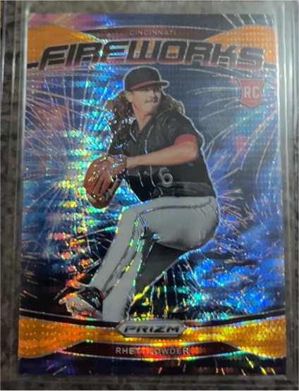 2025 Panini Prizm Fireworks #12 Rhett Lowder — front
