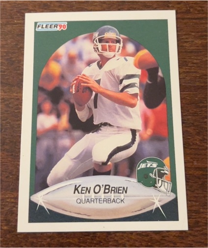 1990 Fleer #367 Ken O'Brien — front