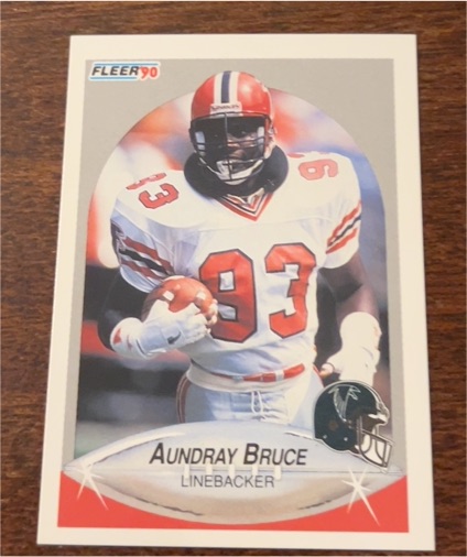 1990 Fleer #371 Aundray Bruce — front