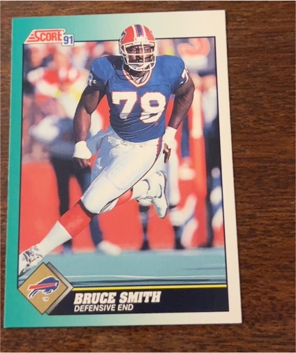 1991 Score #278 Bruce Smith — front