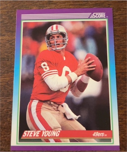1990 Score #145 Steve Young — front