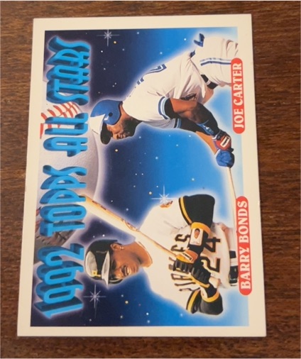 1993 Topps #407 Barry Bonds / Joe Carter All Stars — front