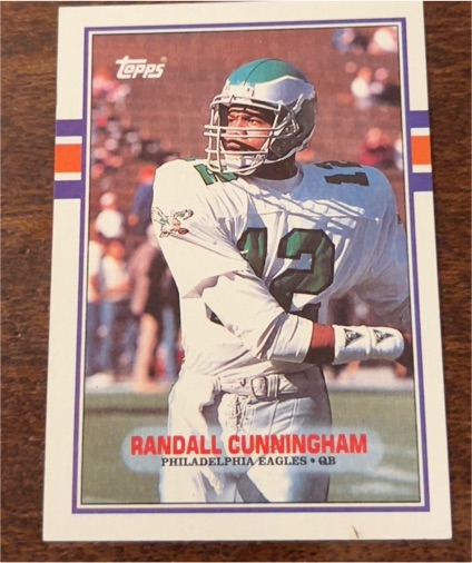 1989 Topps #115 Randall Cunningham — front