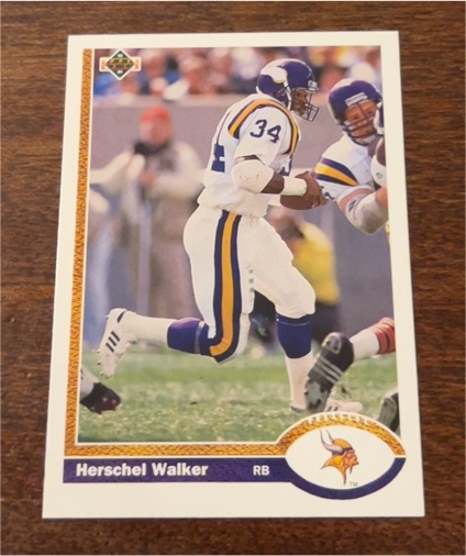 1991 Upper Deck #346 Herschel Walker — front