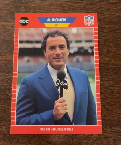 1989 Pro Set #3 Al Michaels ABC Announcer — front